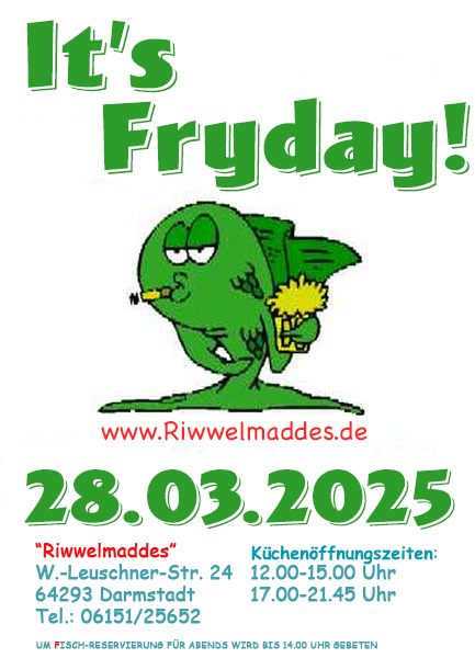 Riwwelmaddes - Fish 'n' Chips 28. Mrz 2025